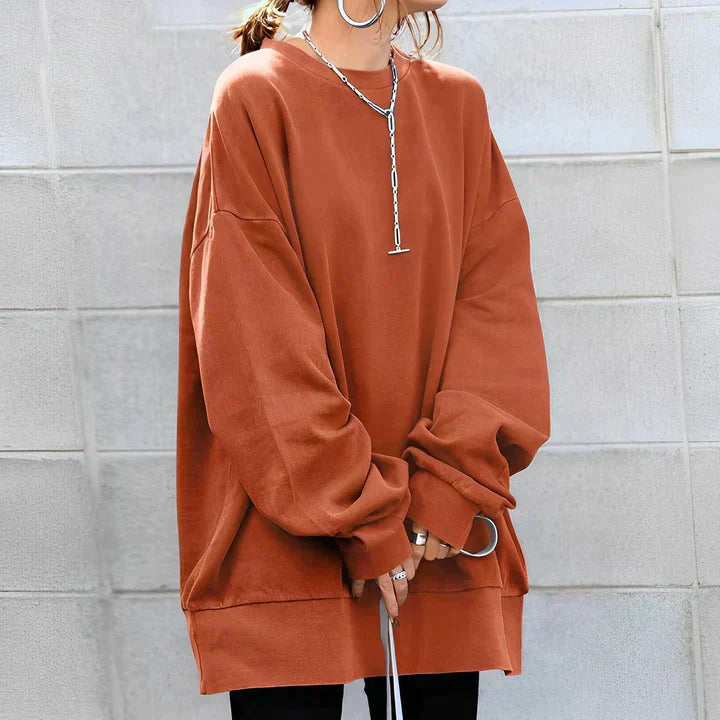 Women's Oversized Long Sleeve Tunic Sweater