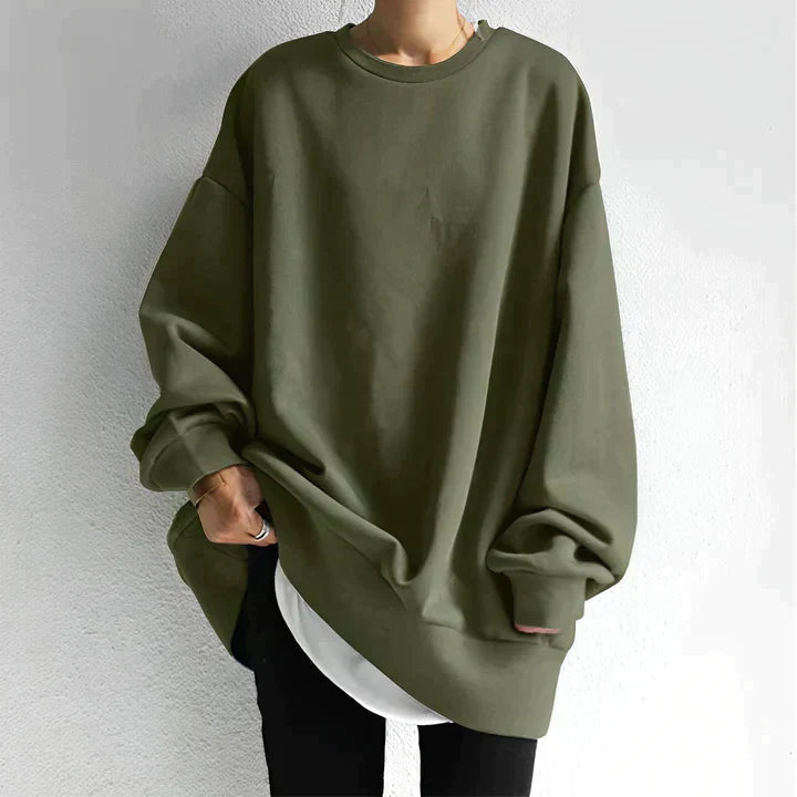 Women's Oversized Long Sleeve Tunic Sweater
