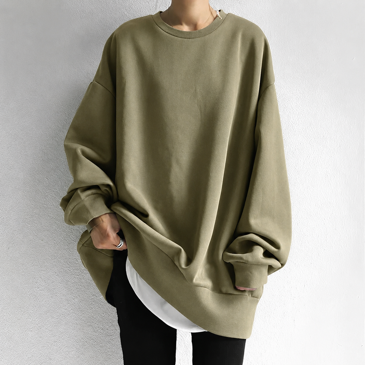 Women's Oversized Long Sleeve Tunic Sweater