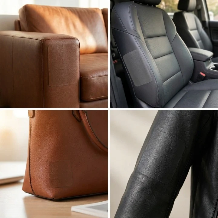 Self-Adhesive PU Leather Repair Patch - Cut-to-Fit Sheet