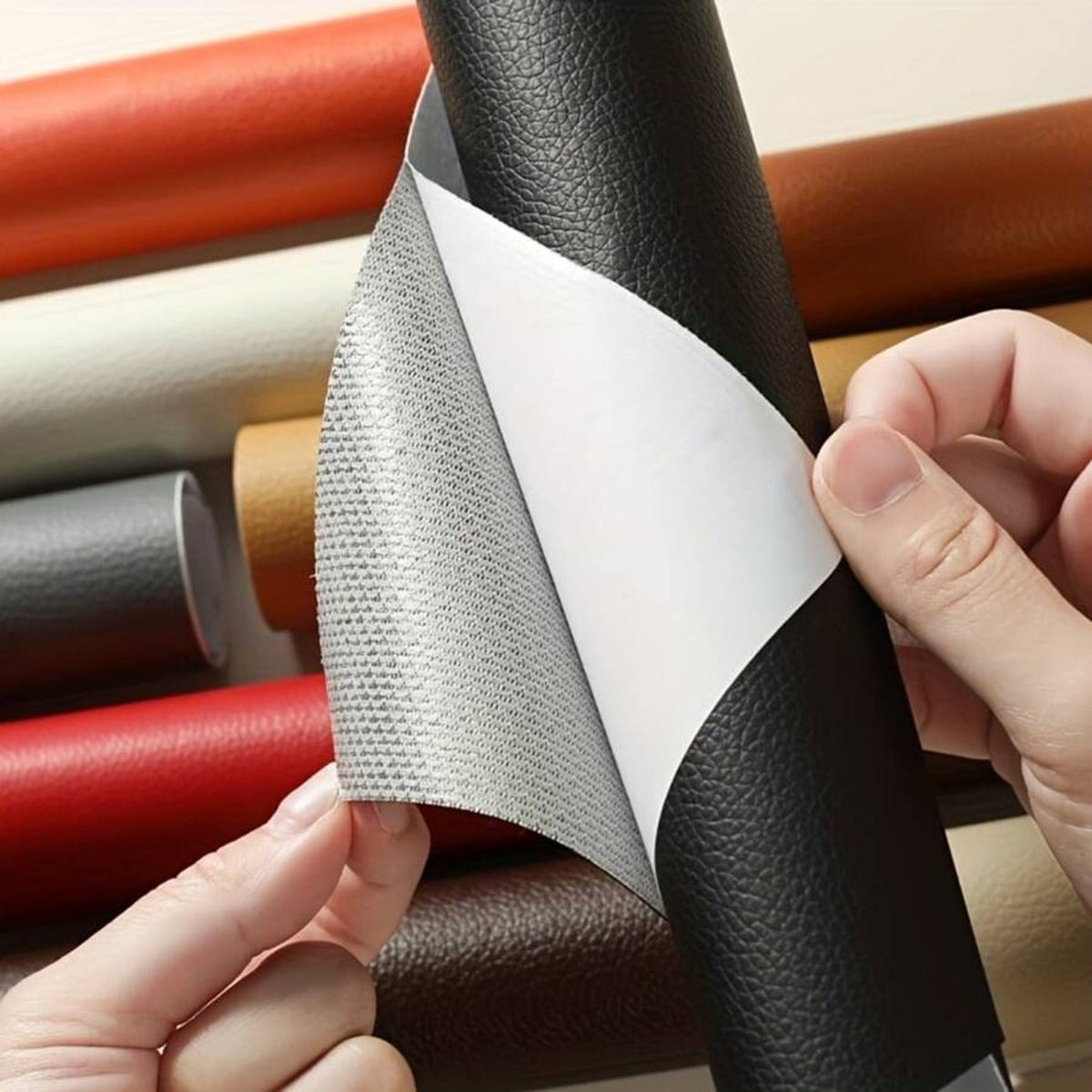 Self-Adhesive PU Leather Repair Patch - Cut-to-Fit Sheet