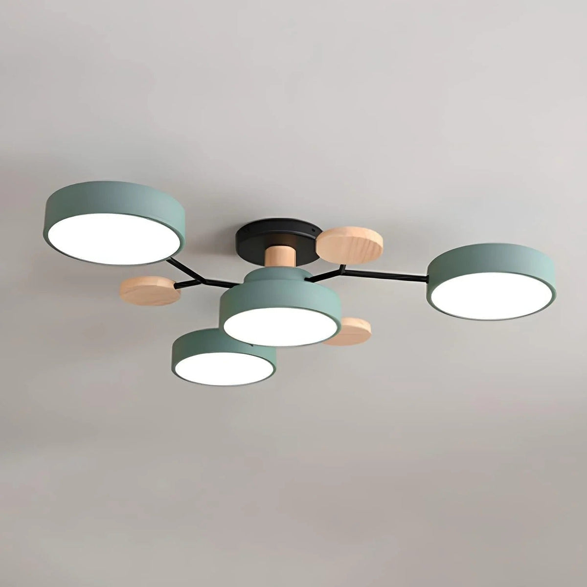Modern Multi-Arm LED Semi-Flush Ceiling Light