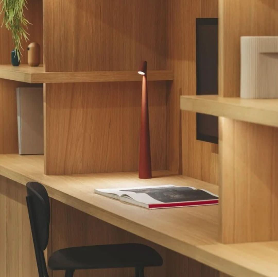 Nordic Wireless LED Table Lamp - Minimalist Touch Dimmable Light
