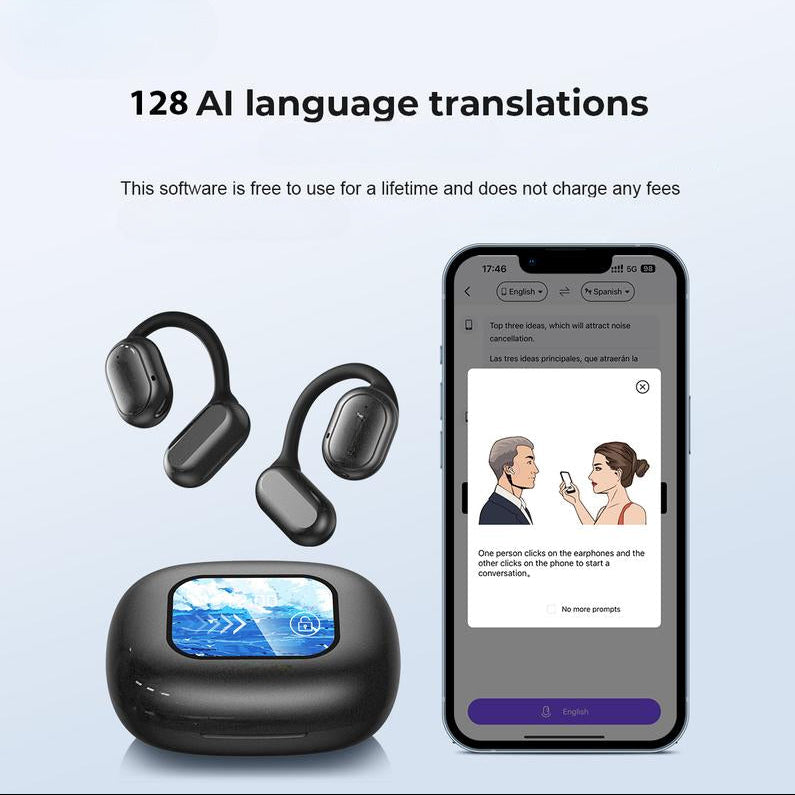 AI Translator Earbuds – Real-Time Translation Wireless Bluetooth 5.4