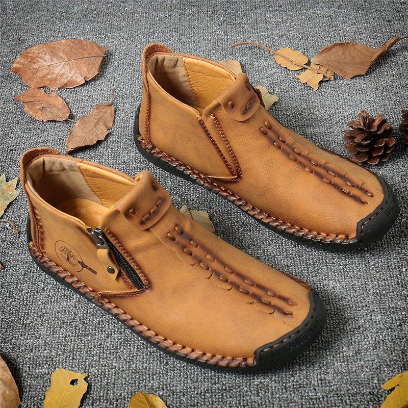 Men's Hand-Stitched Style Casual Boots