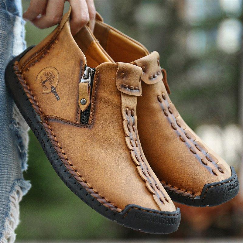 Men's Hand-Stitched Style Casual Boots