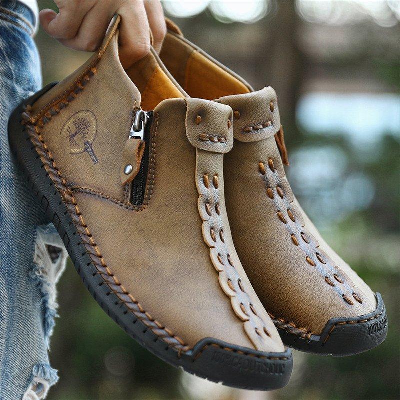 Men's Hand-Stitched Style Casual Boots