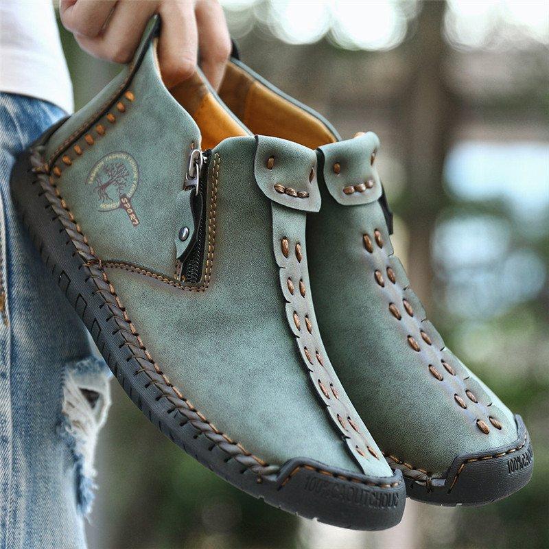 Men's Hand-Stitched Style Casual Boots