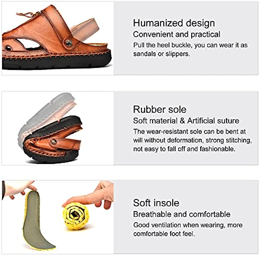 Men's Closed Toe Beach Sandals