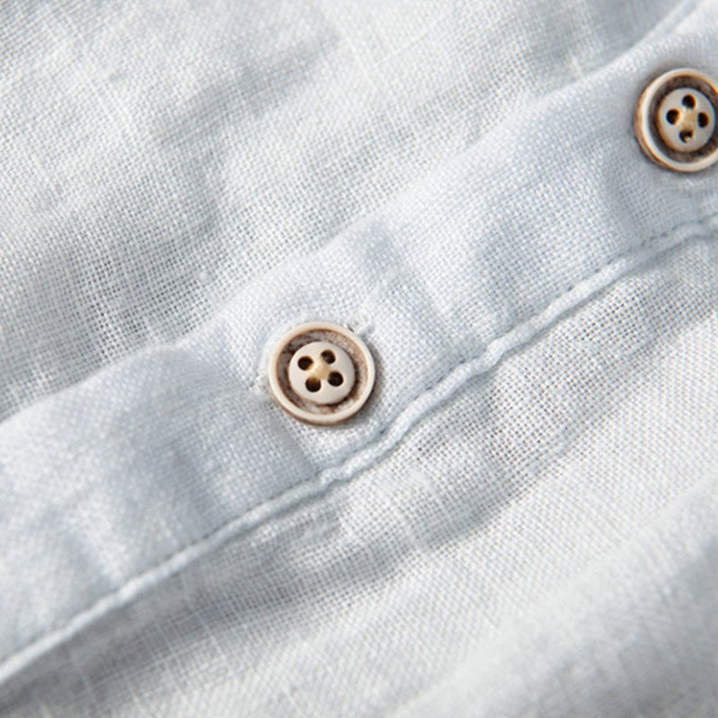 Men's Short Sleeve Half-Button Shirt