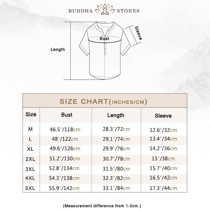 Men's Short Sleeve Half-Button Shirt