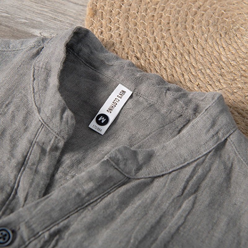 Men's Short Sleeve Half-Button Shirt