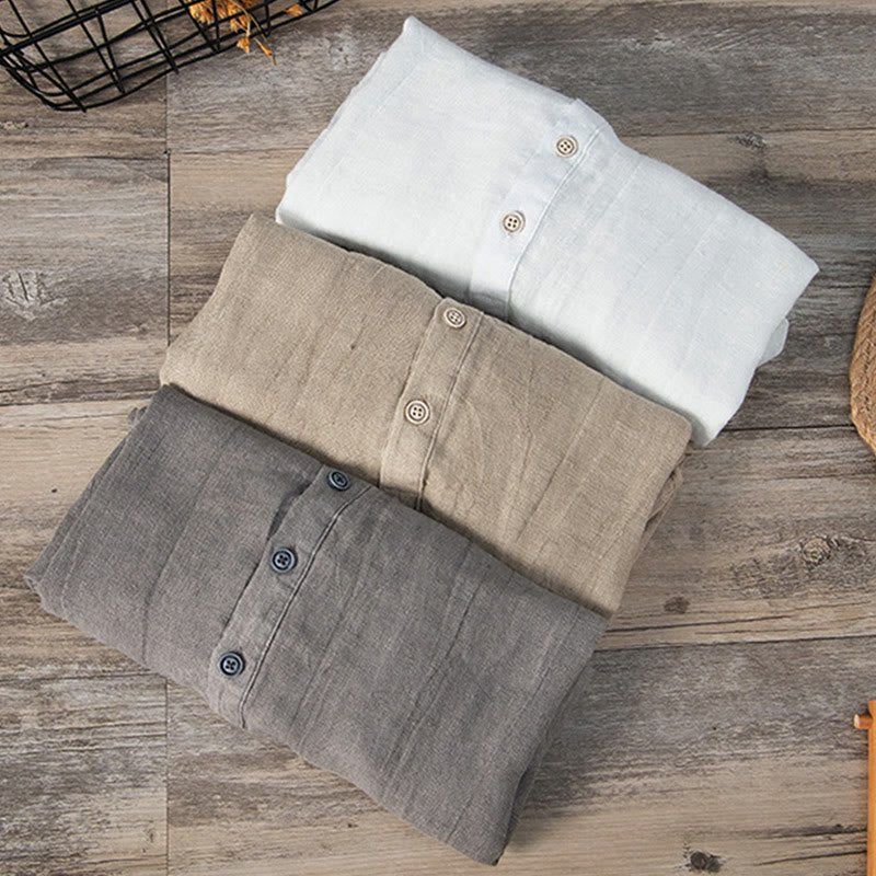 Men's Short Sleeve Half-Button Shirt