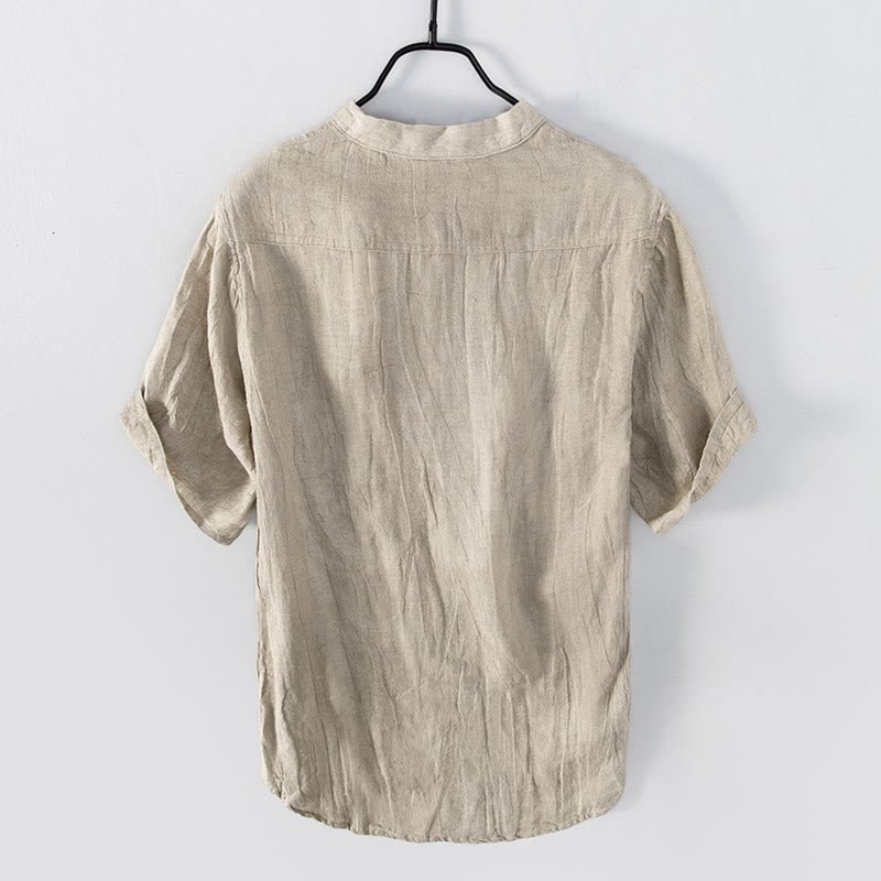 Men's Short Sleeve Half-Button Shirt