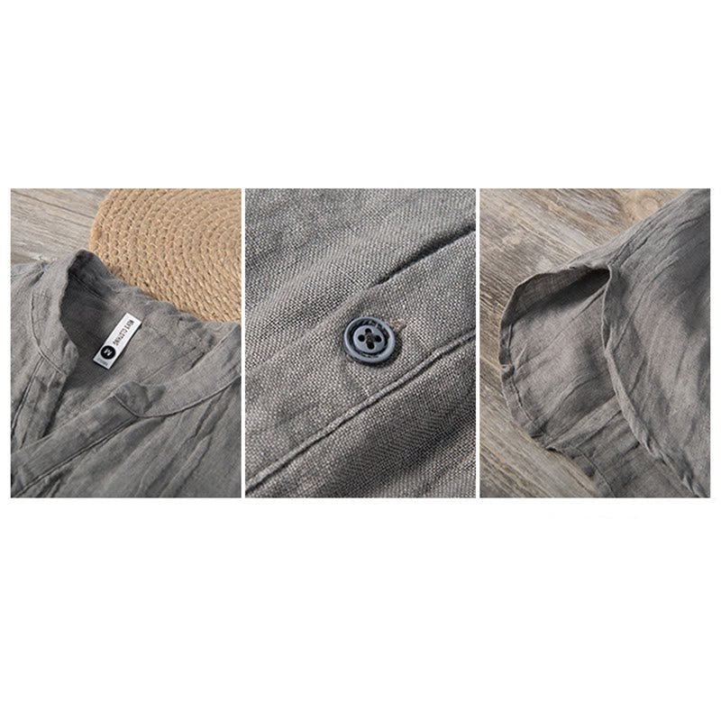 Men's Short Sleeve Half-Button Shirt