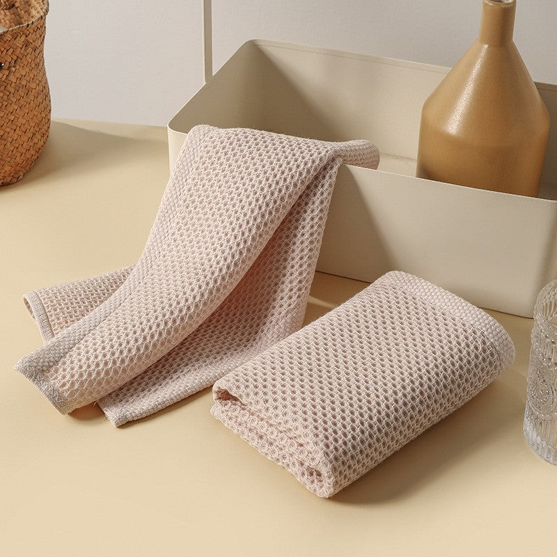Waffle-Texture Kitchen Hand Towels