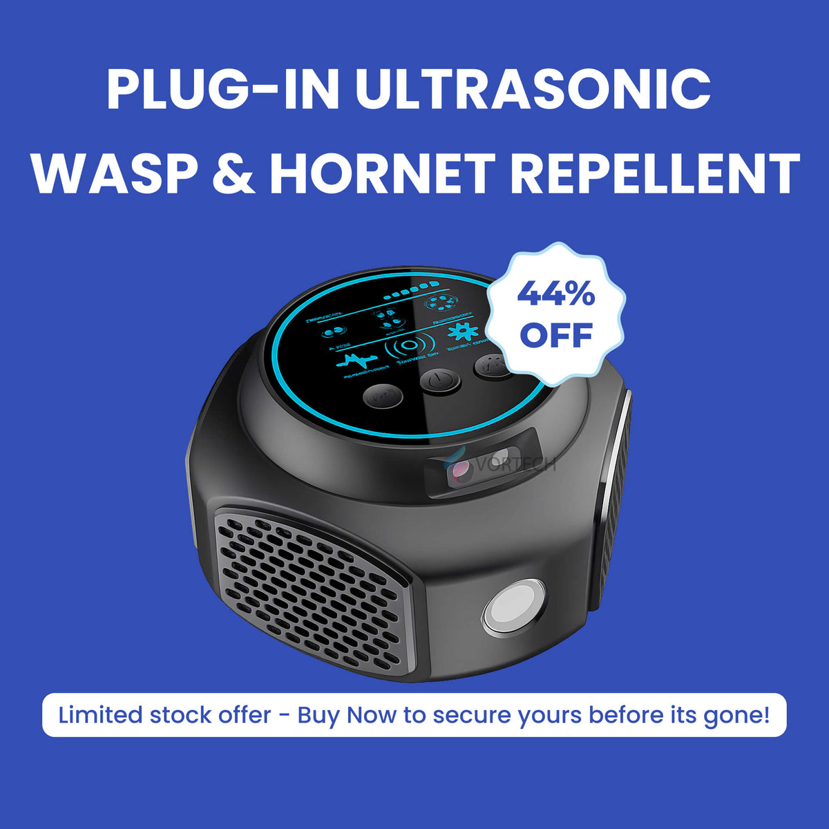 Ultrasonic Wasp and Hornet Repellent Plug-In