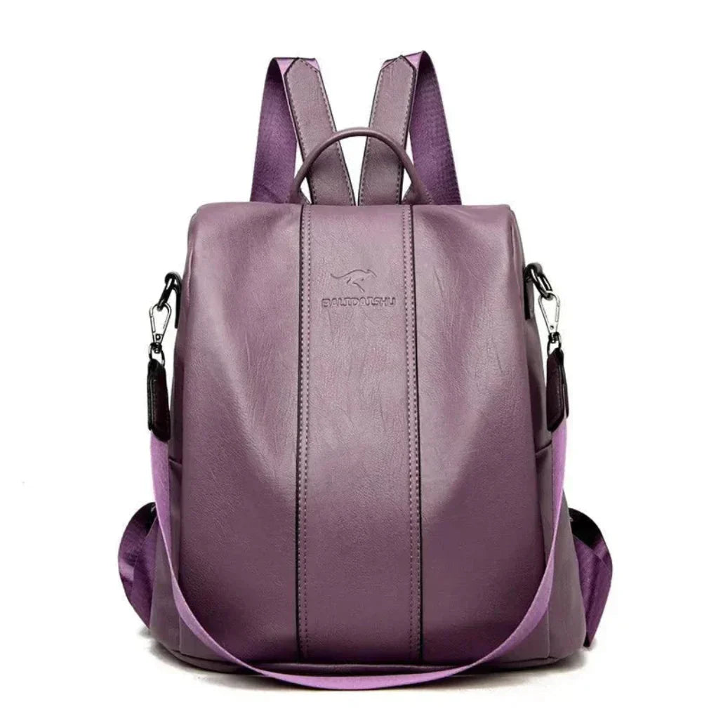 Women’s Convertible PU Leather Backpack