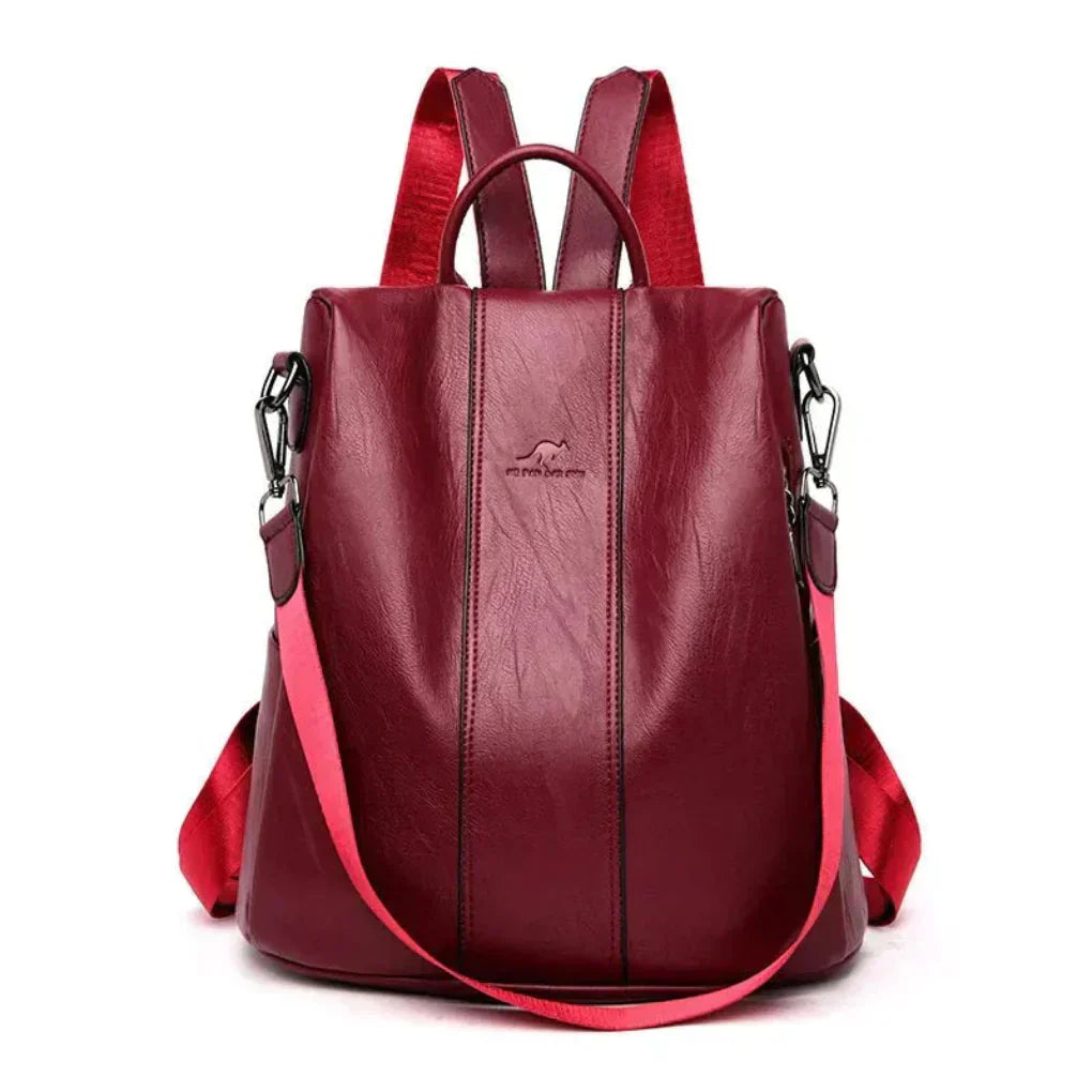 Women’s Convertible PU Leather Backpack