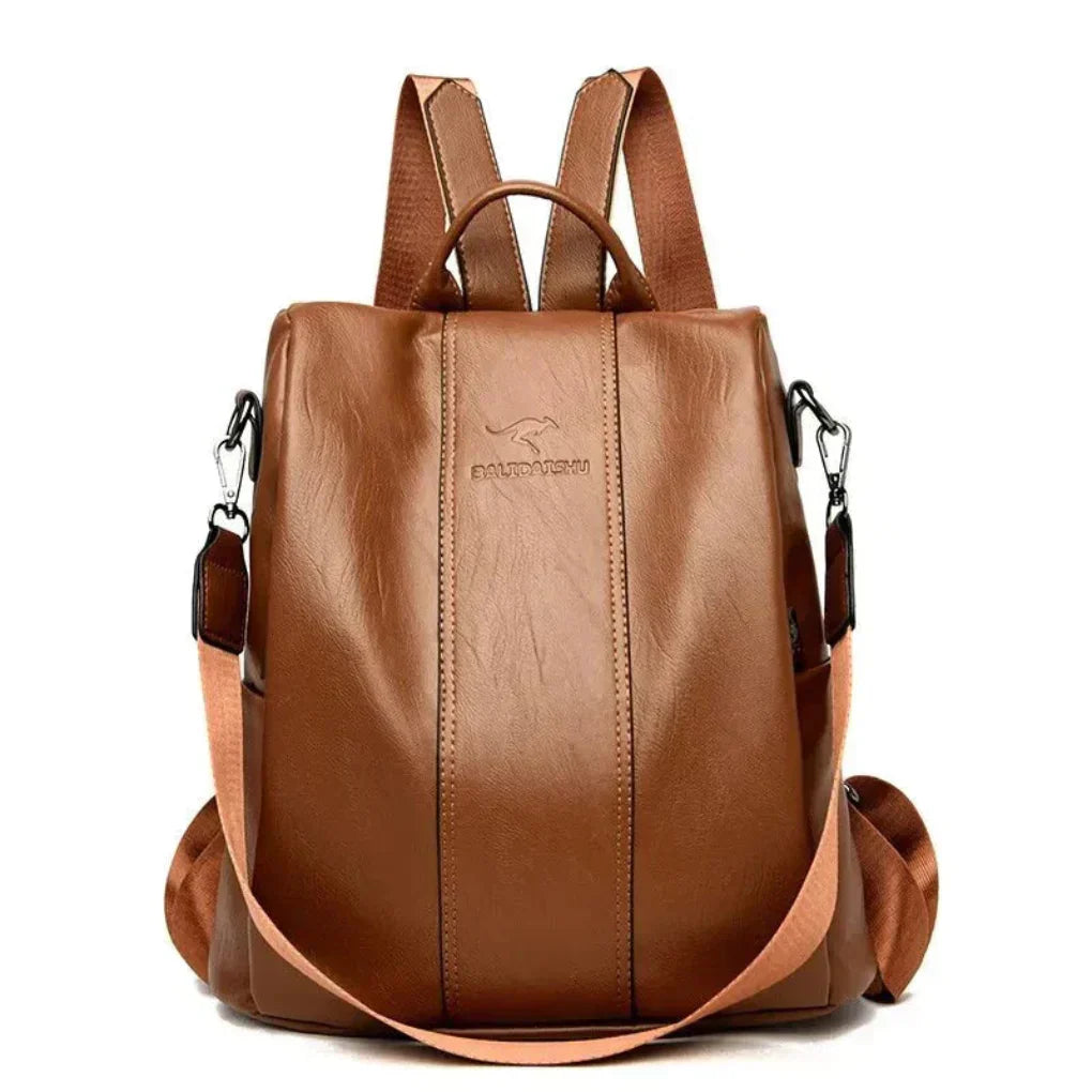 Women’s Convertible PU Leather Backpack