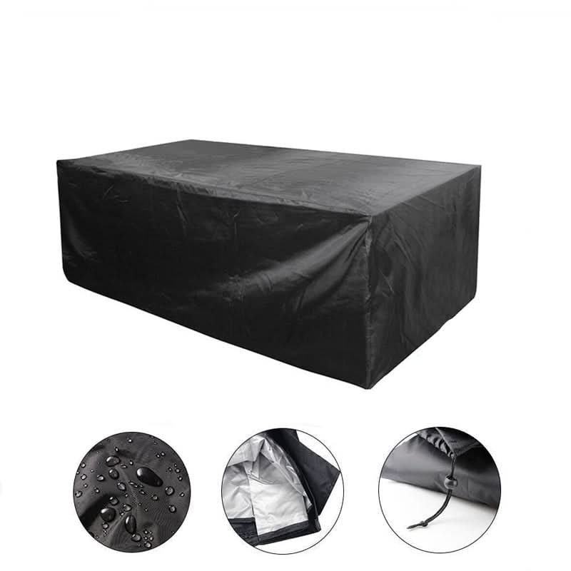 Weather-Resistant Outdoor Furniture Cover with Drawstring