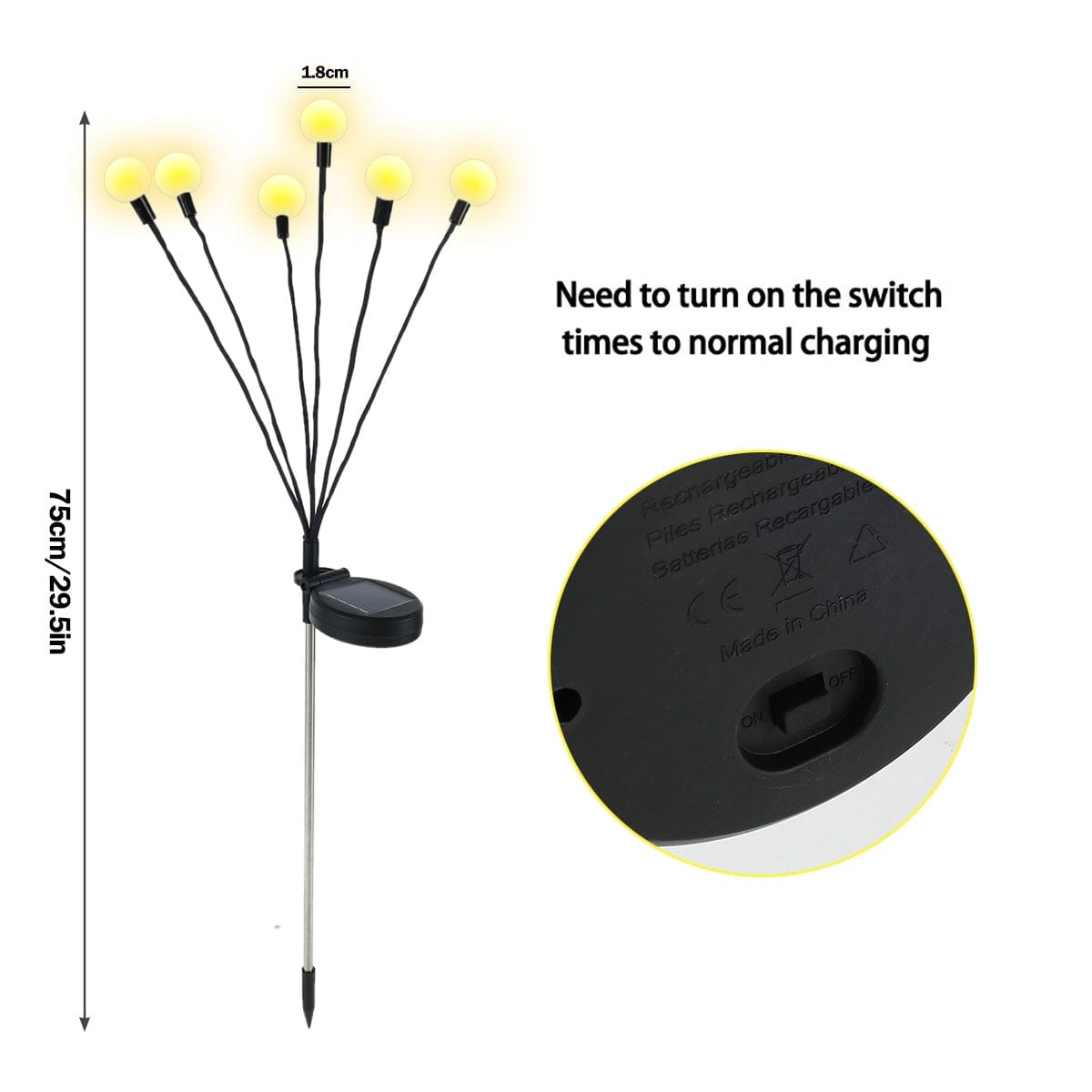 Solar Firefly Garden Lights – IP65 Outdoor Decor