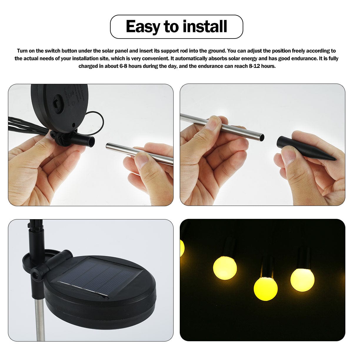 Solar Firefly Garden Lights – IP65 Outdoor Decor