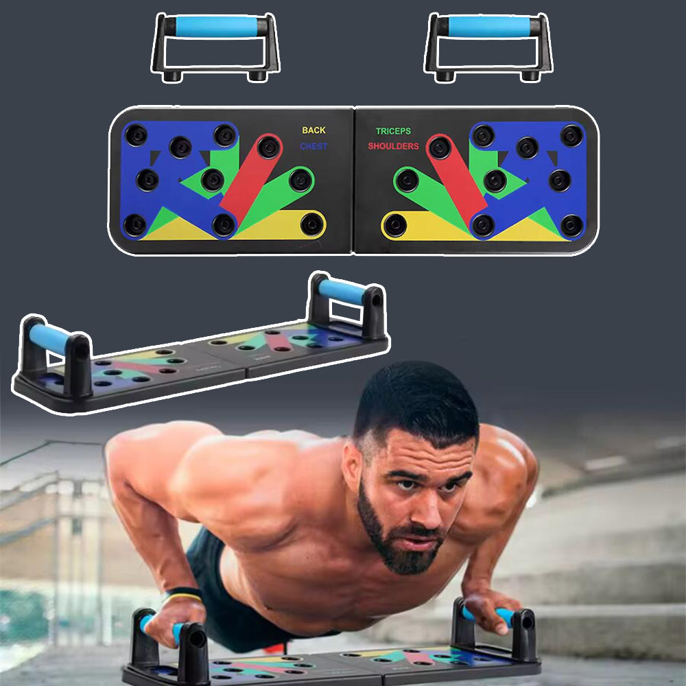20-in-1 Push Up Board - Foldable Home Fitness Strength Trainer