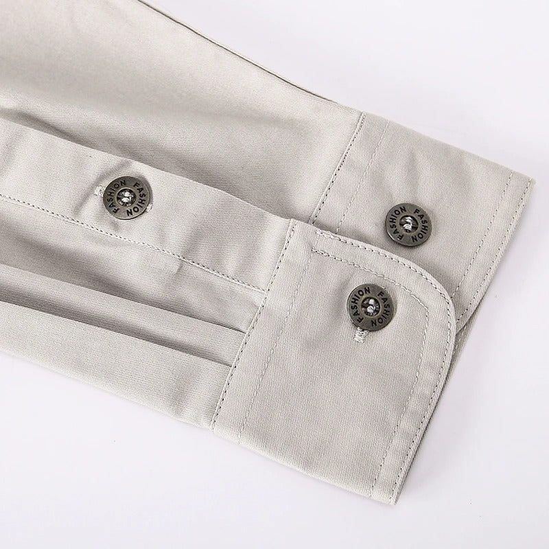 Men's Long Sleeve Utility Button-Down Shirt