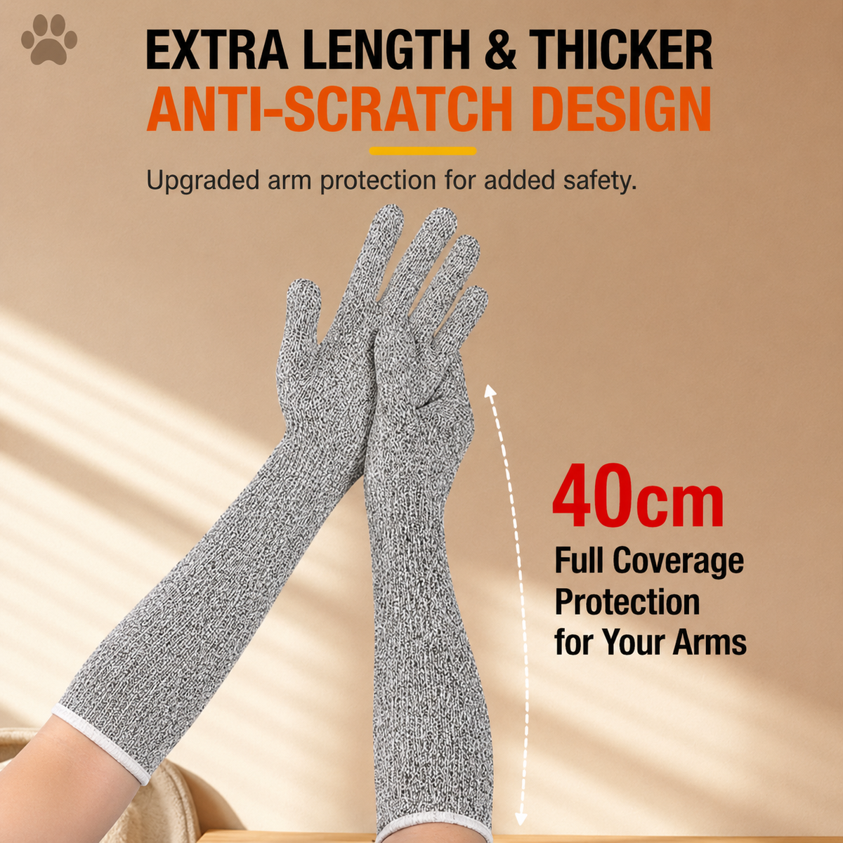 15.75-Inch Long Pet Handling Gloves