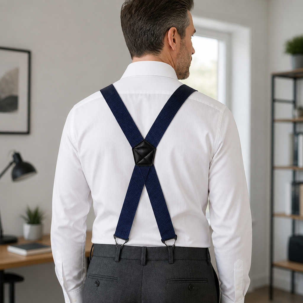 Men's 1.5-Inch Adjustable Belt Loop Suspenders