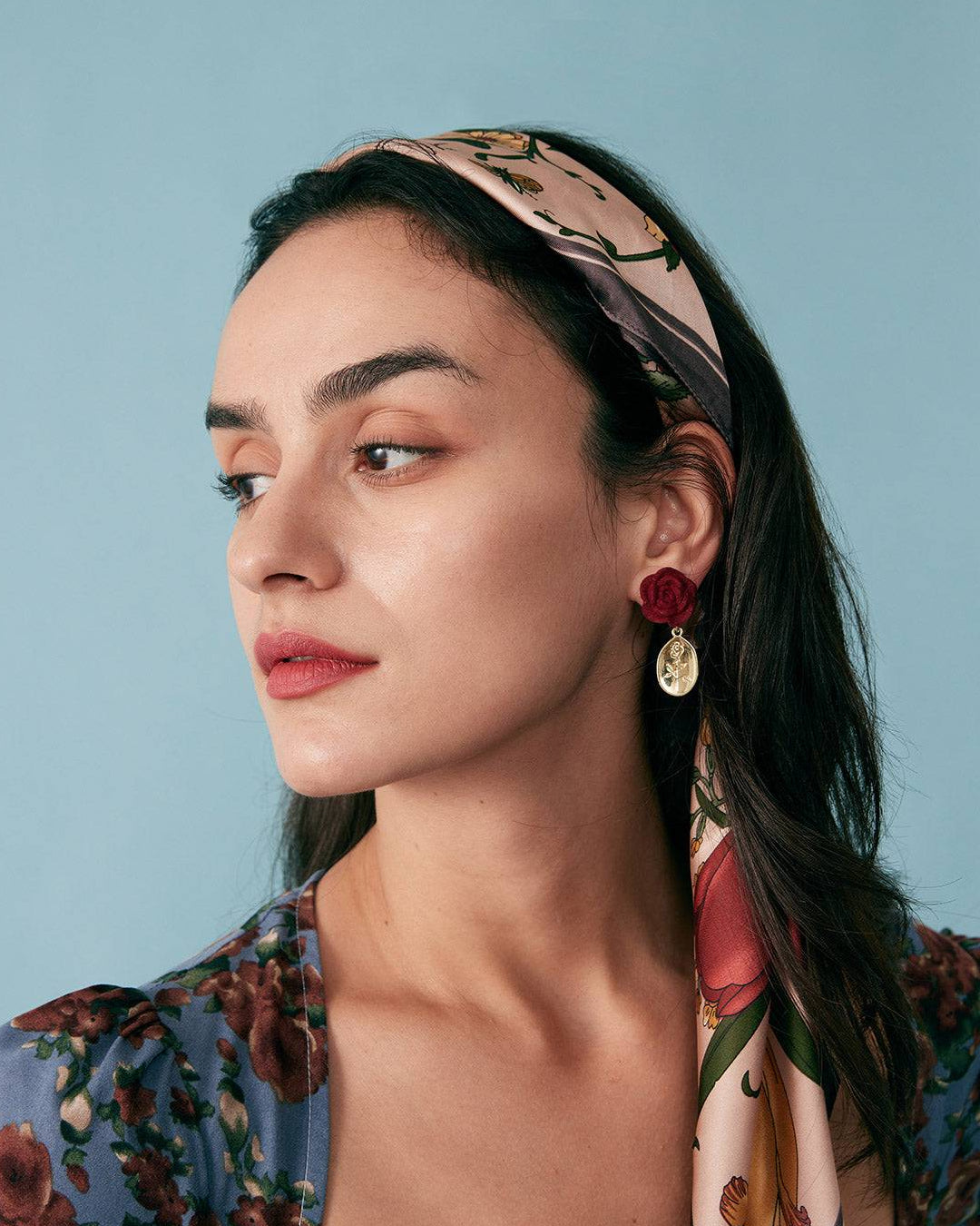 Floral Head Scarf for Women