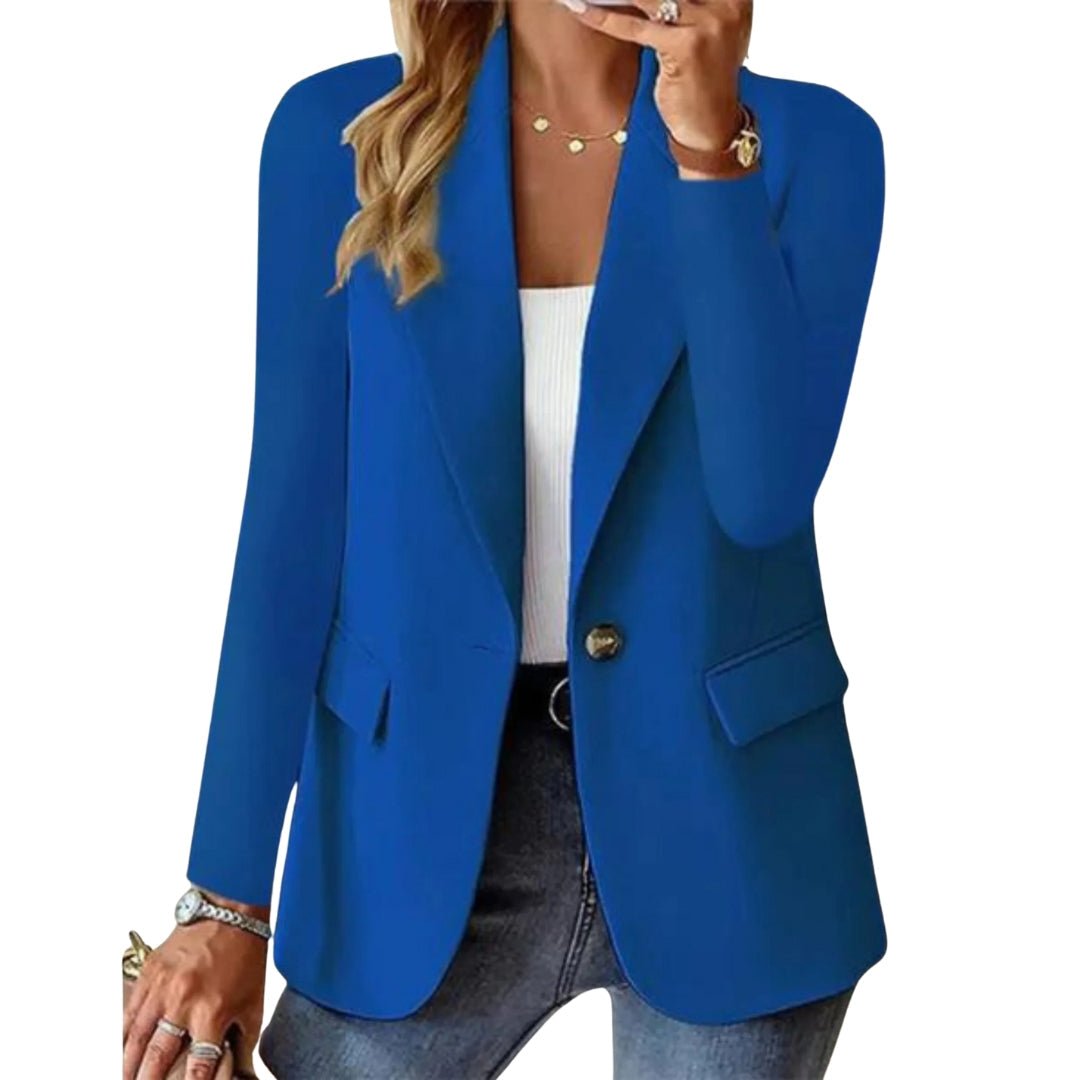 Women's Long Sleeve Single-Button Blazer