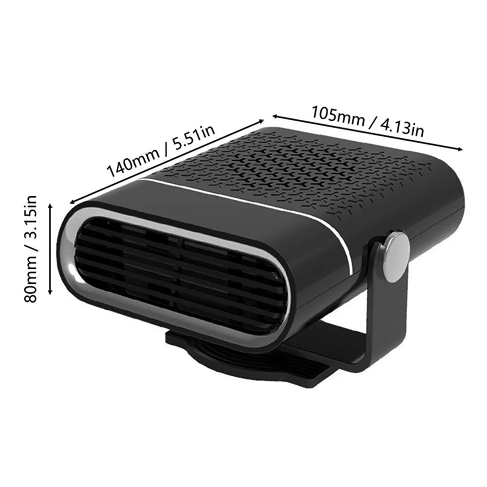 Portable Car Heater 30s Fast Heating - 12V Windshield Defroster