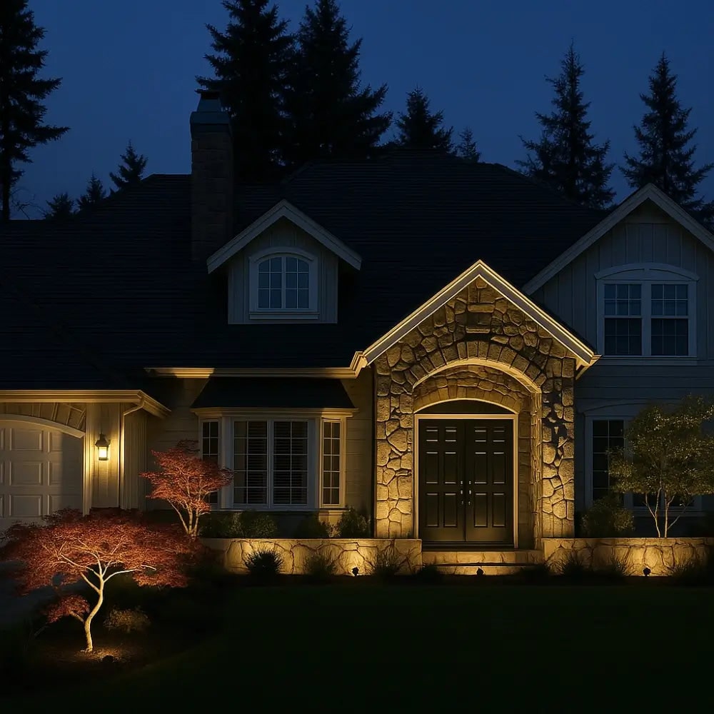 Solar Garden Spotlights in 2, 4 or 10 Packs