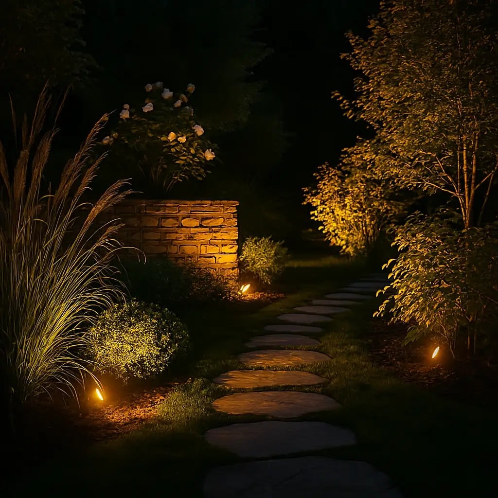 Solar Garden Spotlights in 2, 4 or 10 Packs
