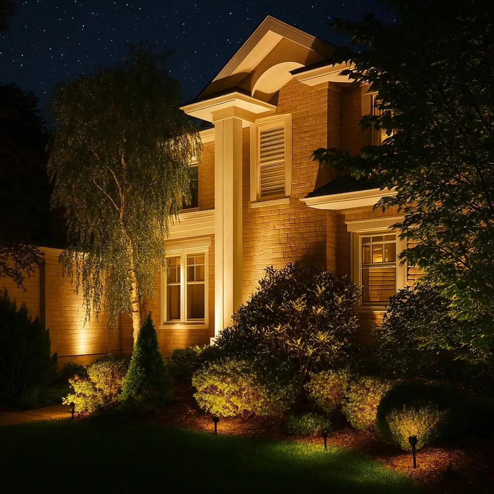 Solar Garden Spotlights in 2, 4 or 10 Packs