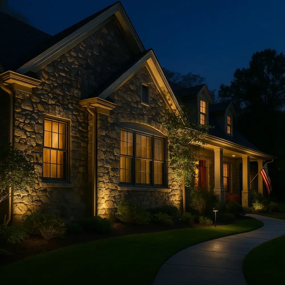 Solar Garden Spotlights in 2, 4 or 10 Packs