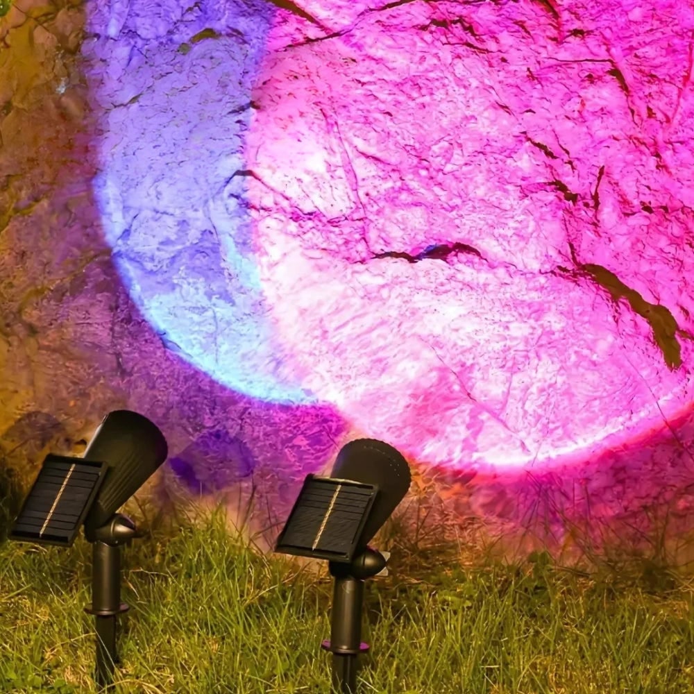 Solar Garden Spotlights in 2, 4 or 10 Packs