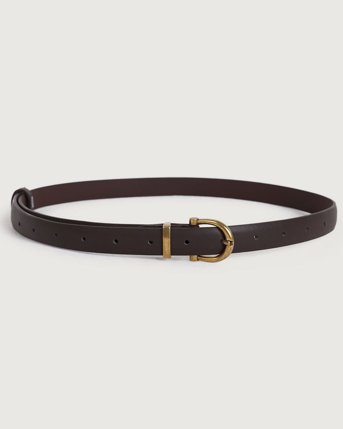 Women’s Brown Belt with Gold Buckle