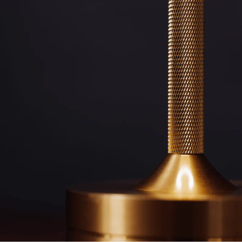 Rechargeable Brass Table Lamp – Modern Wireless LED Accent Light
