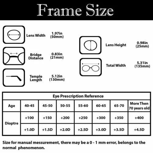 Unisex Folding Reading Glasses with Case