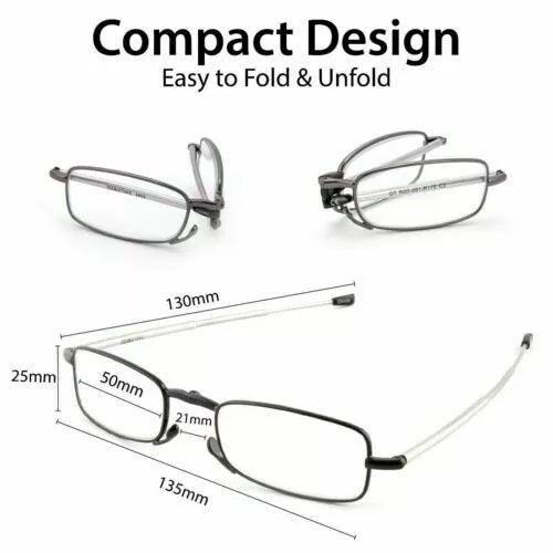 Unisex Folding Reading Glasses with Case