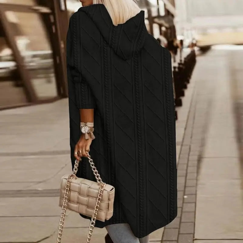 Women’s Long Hooded Cardigan