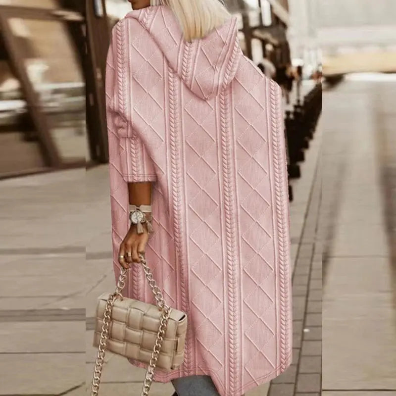 Women’s Long Hooded Cardigan