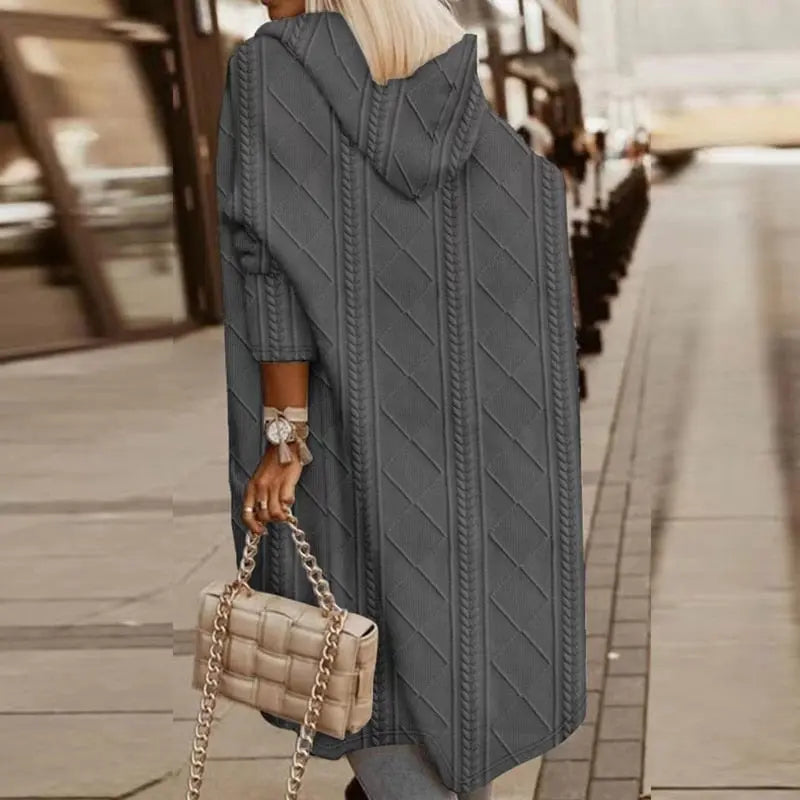 Women’s Long Hooded Cardigan