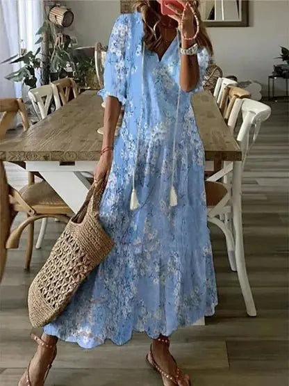 Women’s Boho A-Line Maxi Dress
