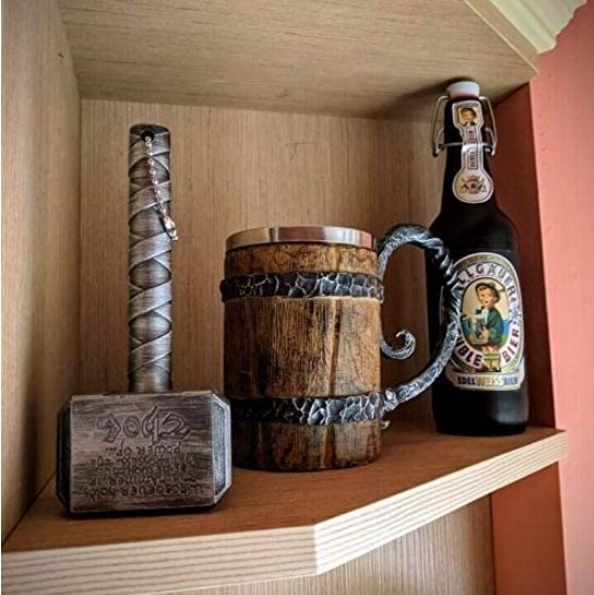 Insulated Nordic-Style Tavern Mug for Hot and Cold Drinks