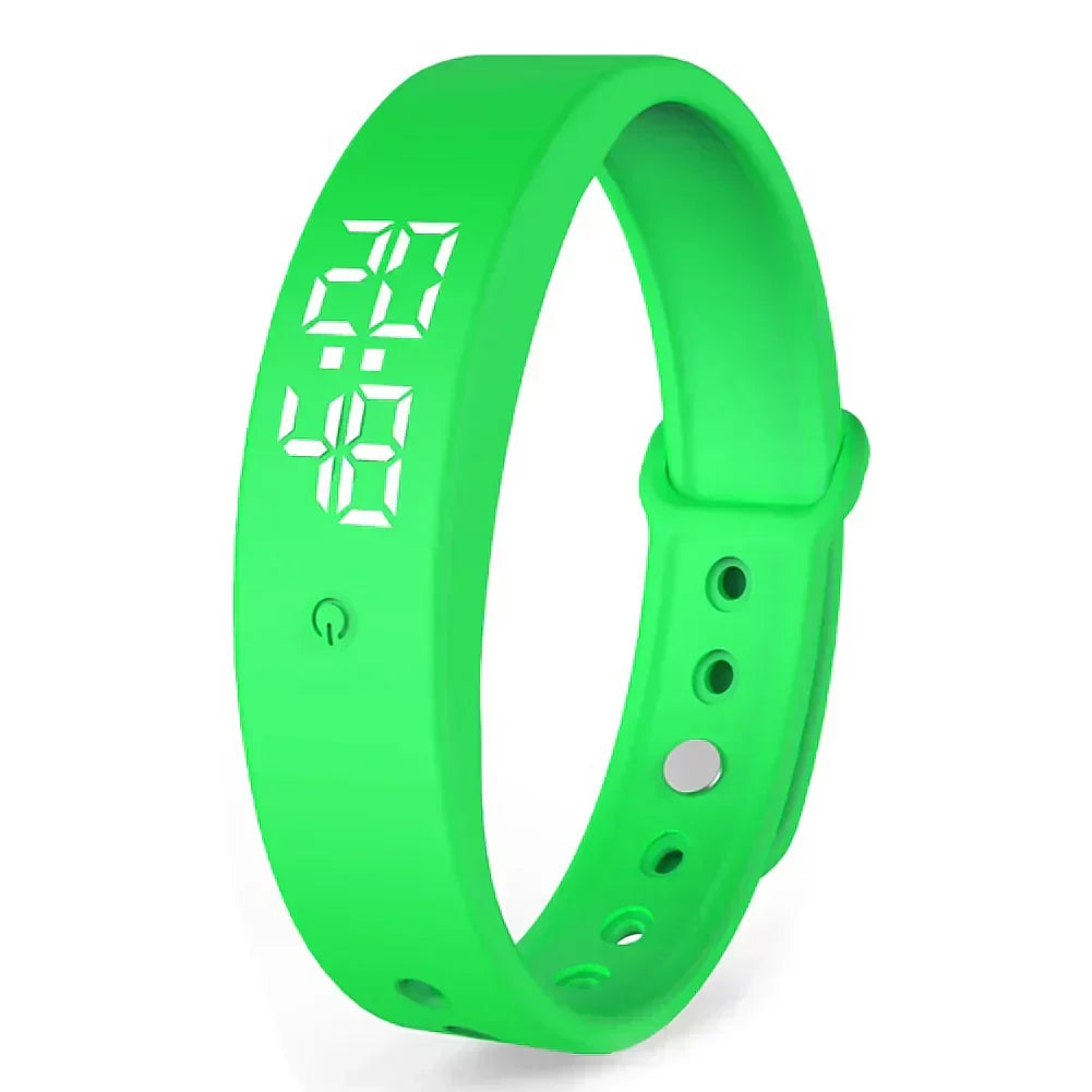 Water-Resistant Vibration Alert Digital Watch