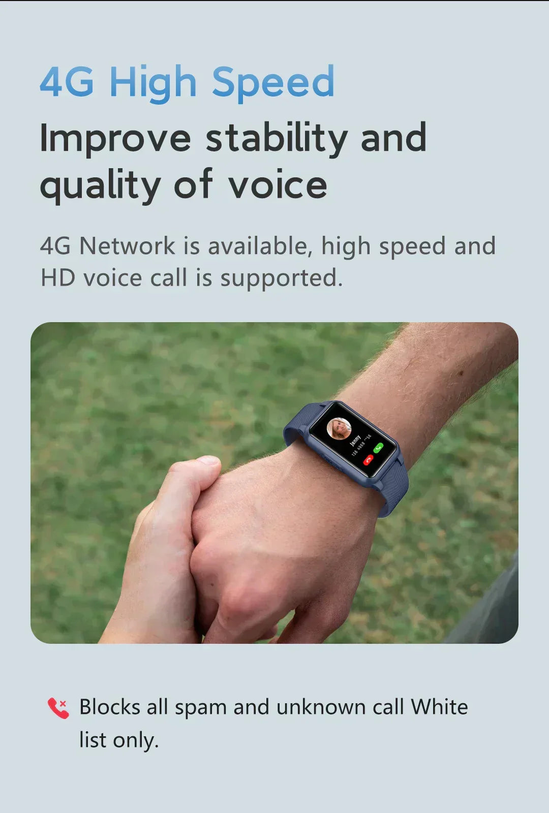 4G GPS Safety Watch with SOS and Fall Alert